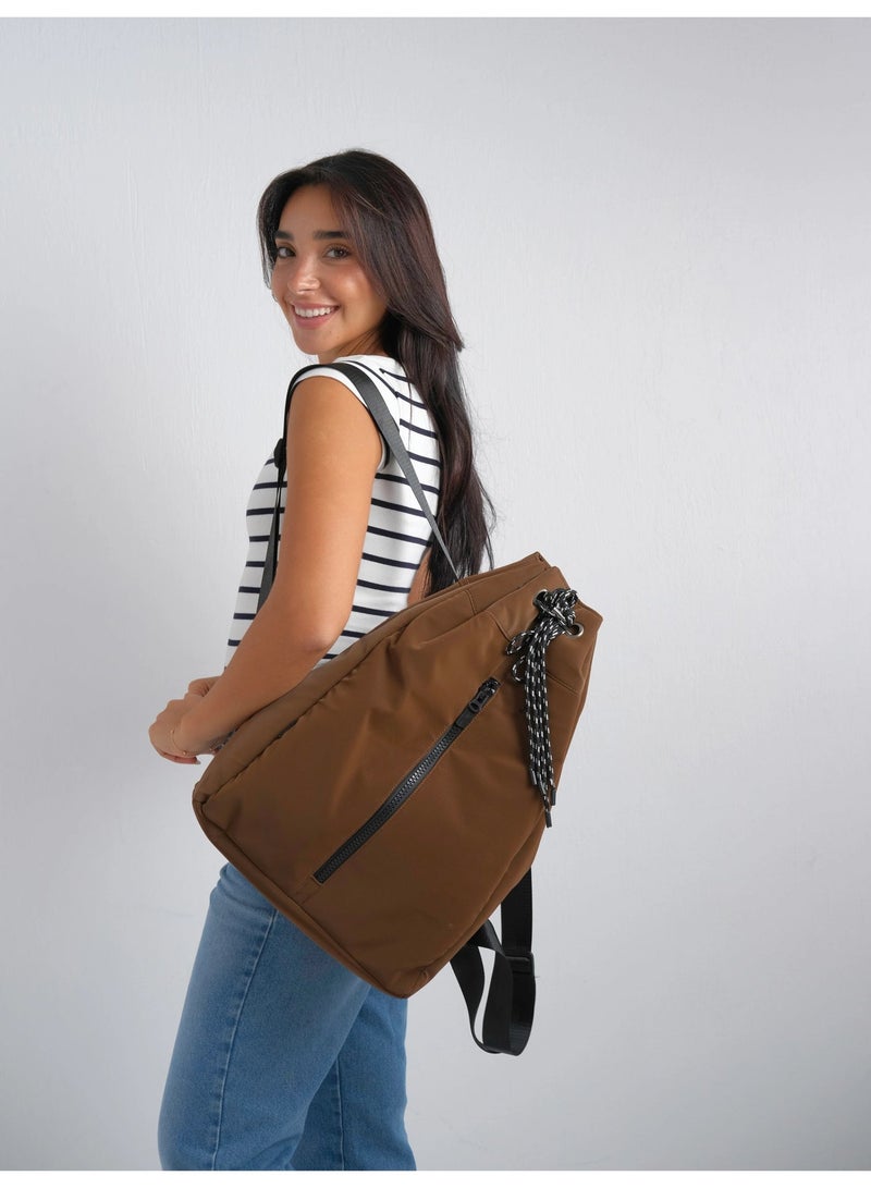 Zuri Bag Ofla brown backpack - Image 2